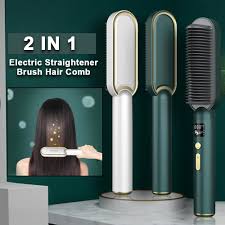 2-in-1 Electric Hair Straightener – Straighten & Curl with Salon Results at Home
