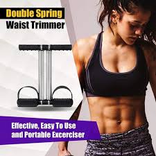 Tummy Trimmer Double Spring & Single Spring High Quality Belly Fat Burner Body Fitness Weight loss Machine Home Gym For Men and Women Exercise equipment