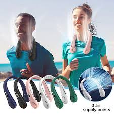 Portable Neck Fan – Stay Cool & Hands-Free Anywhere Lightweight, Quiet & Rechargeable Beat the Heat with 360° Cooling