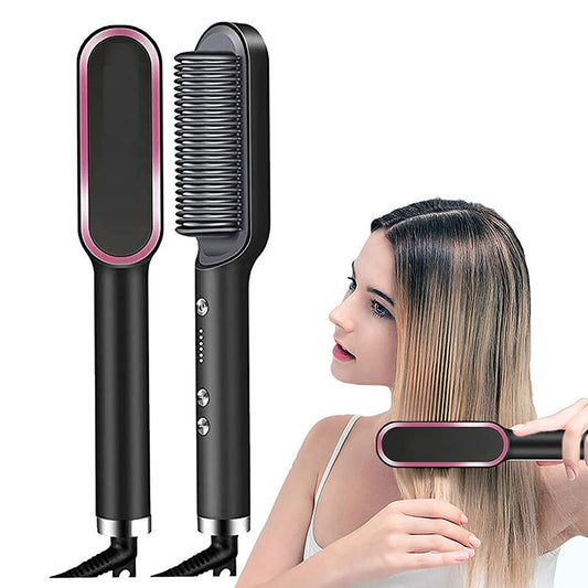 2-in-1 Electric Hair Straightener – Straighten & Curl with Salon Results at Home